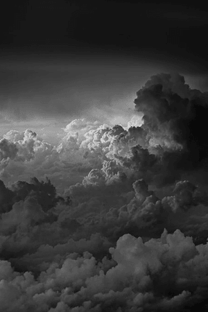 black sky cloud aesthetic