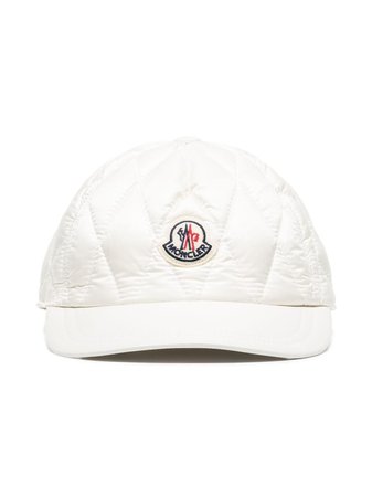 Moncler logo-patch Quilted Cap - Farfetch
