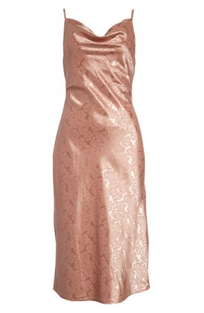 Lulus You're My Type Satin Jacquard Cocktail Dress | Nordstrom