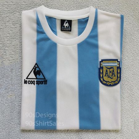 1986 Argentina classic retro replica football soccer jersey | Etsy