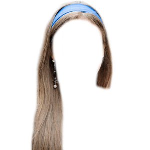 Blonde Hair PNG headband