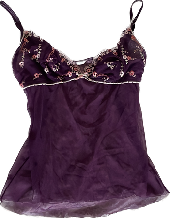 purple lace top
