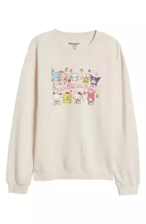 GOLDEN HOUR x Hello Kitty® & Friends Favorite Flavor Dessert Sweatshirt | Nordstrom
