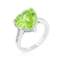 Apple Green Heart Ring | Charming Charlie