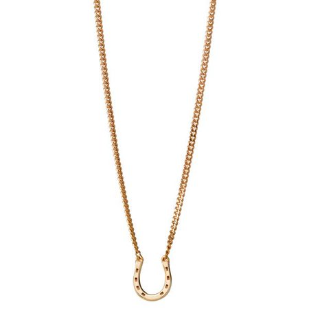 Karen Walker Mini Horseshoe Necklace - 9ct Yellow Gold – Walker & Hall