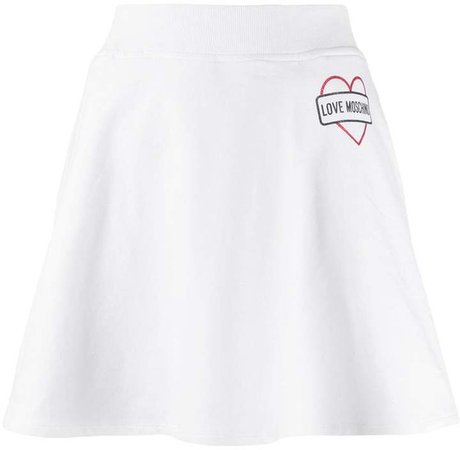 contrast logo skirt