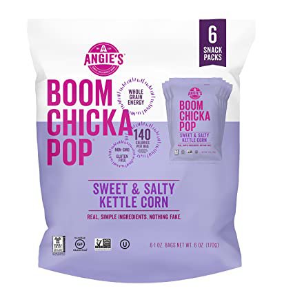 Amazon.com: Angie’s BOOMCHICKAPOP Sweet & Salty Kettle Corn Popcorn, 1 Ounce Bag (Pack of 6): Prime Pantry