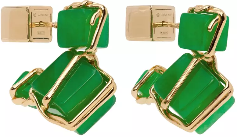 bottega-veneta-gold-and-green-jade-earrings.jpg (856×496)