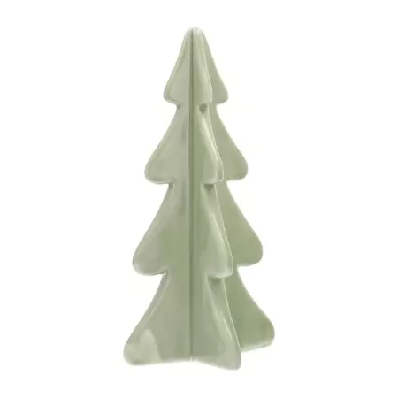 3D porseleinen kerstboom | Mintgroen | 21 cm | It's all about Christmas