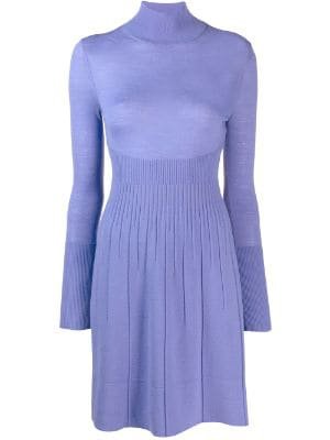 Versace turtleneck knit dress