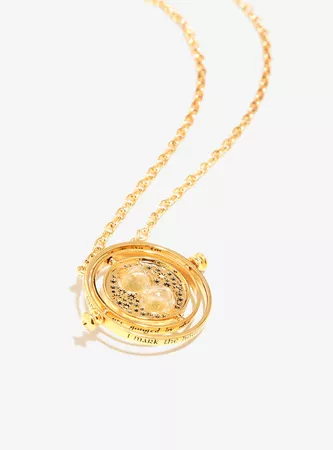 Harry Potter Time Turner Necklace And Wooden Box