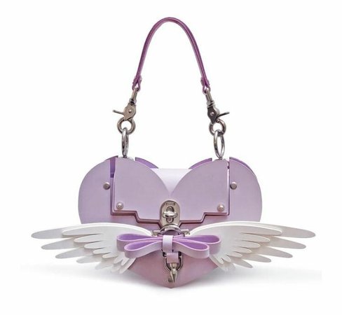 Purple Wings Shoulder Bag