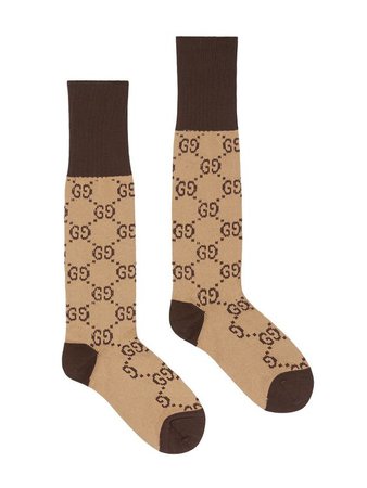 Gucci Par de meias com padronagem GG