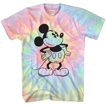 Disney - Mickey Mouse Attitude Tie Dye Classic Vintage Disneyland World Mens Adult Graphic Tee T-Shirt Apparel… - Walmart.com - Walmart.com