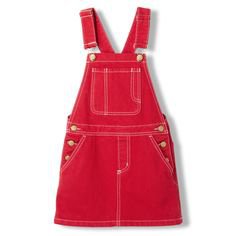 Red Overall Dress