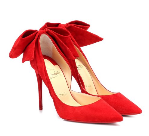 red bow heels