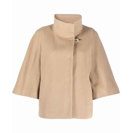 golden brown cape coat day brand farfetch
