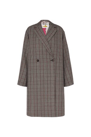 STELLA MCCARTNEY + The Beatles oversized Prince of Wales checked wool coat