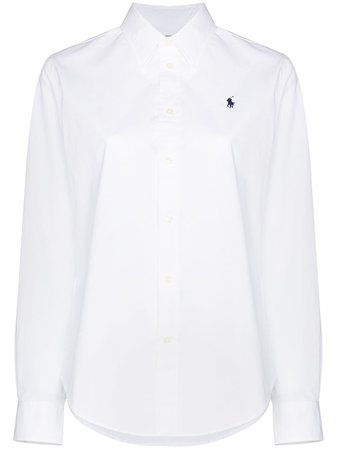 Polo Ralph Lauren embroidered logo buttoned shirt - FARFETCH