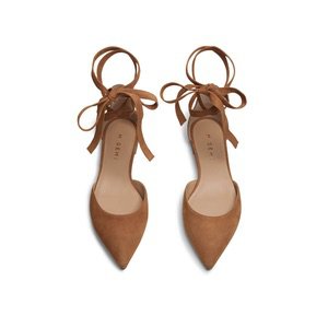 brown ankle strap heels