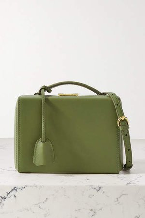 Grace Small Leather Shoulder Bag - Army green