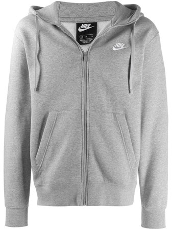 Nike grey zip up hoodie