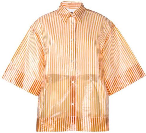 striped transparent shirt