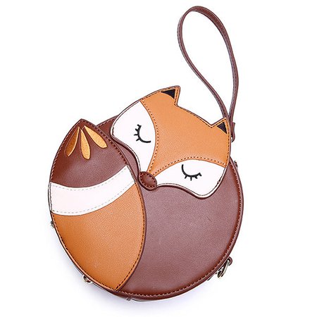 Sleepy Fox Crossbody Bag (Brown) – Megoosta Fashion