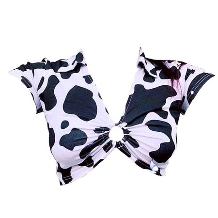 cow print crop top