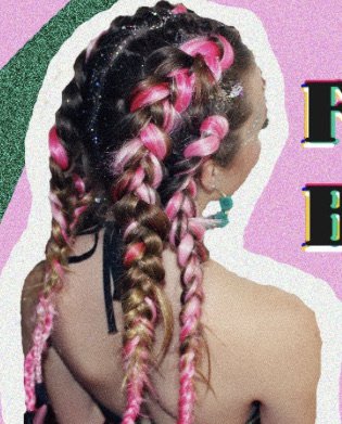 hot pink braids