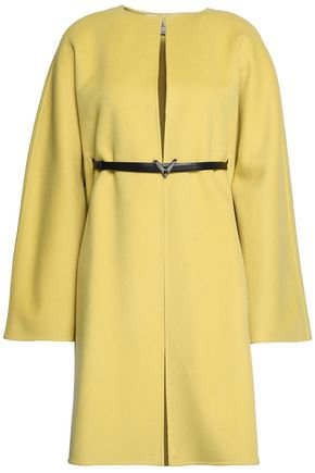 Valentino- Belted wool and cashmere-blend coat