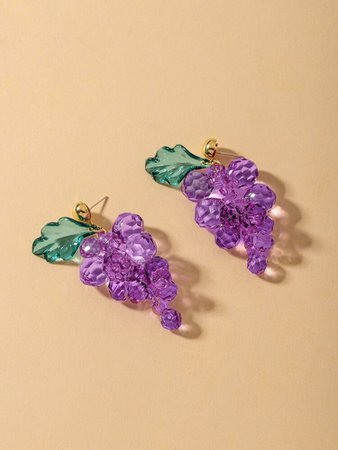 Grape Decor Drop Earrings | SHEIN USA
