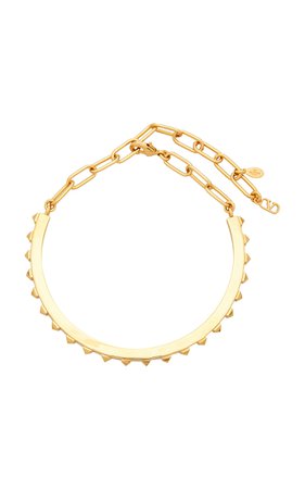 Valentino Garavani Rockstud Brass Necklace By Valentino | Moda Operandi