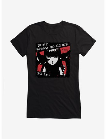 Emily The Strange Don't Stand So Close Girls T-Shirt