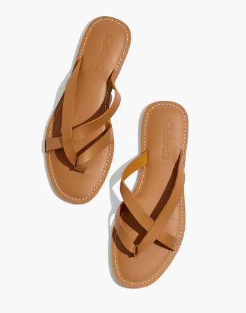 The Boardwalk Thong Sandal in Leather