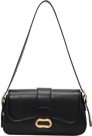 ONE2MAY Shoulder Bag Classic Clutch Purse Soft PU Leather Handbag for Women Trendy Purses Shoulder Purse Designer Bags (Black): Handbags: Amazon.com