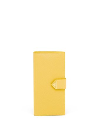 Prada logo-plaque snap-fastening Wallet - Farfetch