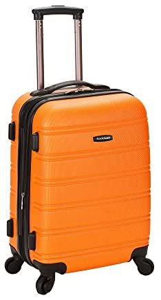 Amazon.com | Rockland Melbourne Hardside Expandable Spinner Wheel Luggage, Green, Checked-Large 28-Inch | Suitcases