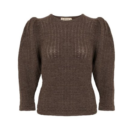Lytham Knit Blouse In Loam | HERD | Wolf & Badger