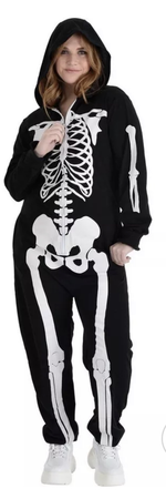 spooky Halloween skeleton girl