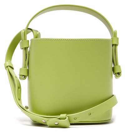 Nico Giani - Adenia Mini Leather Bucket Bag - Womens - Light Green