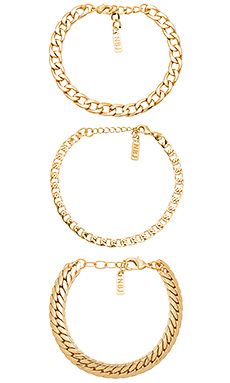 Wanderlust + Co Out Of This World Toggle Bracelet in Gold | REVOLVE