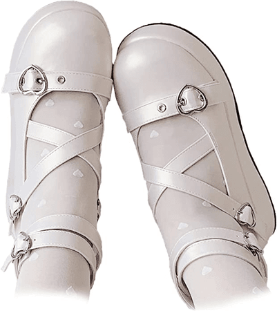 white kawaii shoes
