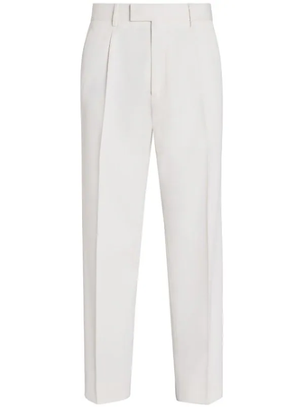 Zegna pressed-crease tailored trousers $695