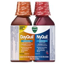 Vicks DayQuil, Non-Drowsy, Daytime Cold & Flu Medicine & NyQuil, Nighttime Multi-Symptom Relief, Cherry Flavor, Liquid Combo Pack 12 Oz Each - Walmart.com