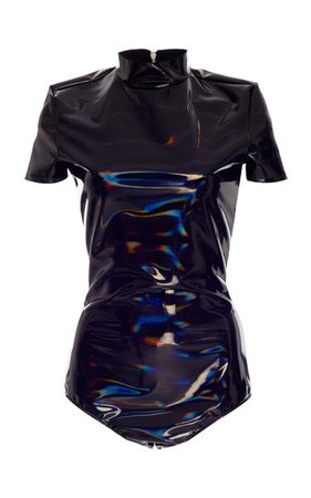 Latex Hologram Bodysuit By Balmain | Moda Operandi