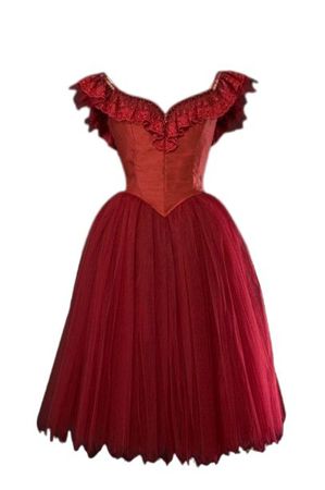 vintage red tutu dress