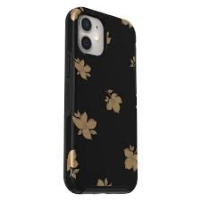black phone case with gold flowers - Google Search