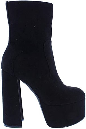 Amazon.com: Liliana Suede Black Dorola-1 - Botas de plataforma: Shoes