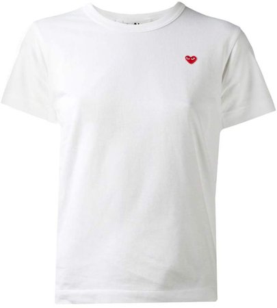 embroidered heart T-shirt